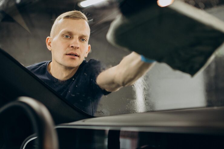service luxury automotive emblem