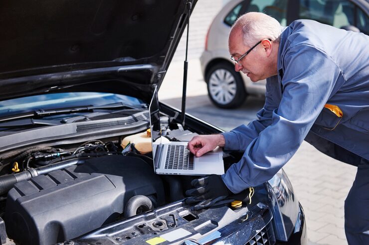 service initial vehicle inspection diagnosis